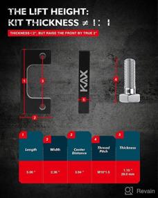 img 3 attached to 🔧 KAX 2" Front Leveling Lift Kit: Perfect Fit for Silverado 1500 & Sierra Suburban Yukon Tahoe 2007-2019 2WD/4WD - 2" Lift Kit for 2019-2021 2WD: Enhanced Suspension Performance with Front Struts Spacer LLK002