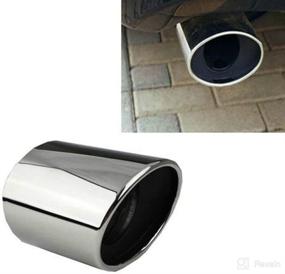 img 4 attached to 🔩 Stainless Steel Chrome Exhaust Muffler Tail Pipe Tip for Honda Accord 2008-2012