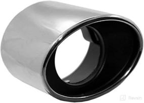 img 1 attached to 🔩 Stainless Steel Chrome Exhaust Muffler Tail Pipe Tip for Honda Accord 2008-2012