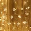 wesgen snowflake battery-operated christmas string lights - 40 led fairy lights for 20ft waterproof decorations in warm white logo