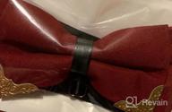 img 1 attached to 🎩 Classic Pre-Tied Formal Tuxedo Bowtie for Men - Adjustable & Large BT1 by SYAYA review by Andre Arias