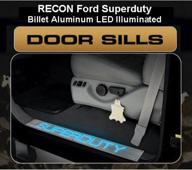 recon 264121fd illuminated door sill kick plate - stylish and functional enhancement for your vehicle logo