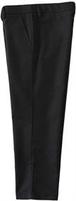 img 3 attached to Black Dress Pants Toddler Formal Boys' Clothing : Suits & Sport Coats