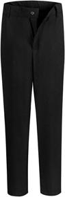 img 4 attached to Black Dress Pants Toddler Formal Boys' Clothing : Suits & Sport Coats