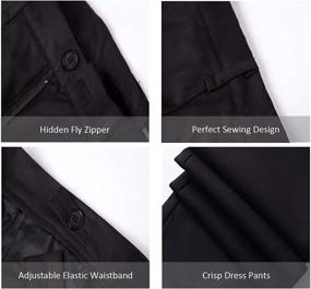 img 1 attached to Black Dress Pants Toddler Formal Boys' Clothing : Suits & Sport Coats