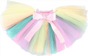 img 2 attached to Unicorn-Inspired 1St Birthday Outfit For Baby Girls: Romper, Tutu Skirt, Headband, And Shoes