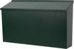 green galvanized steel rust-proof wall-mount mailbox, large capacity post box for outside - 15.75"x9.44"x4.72 logo