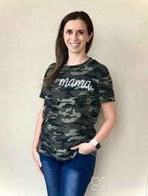 img 5 attached to Стильные футболки Mama для женщин: футболки с короткими рукавами и графикой для повседневного шикарного стиля