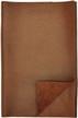reed leather hides - cow skins (12 x 24 inches 2 square foot, brown) logo