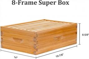 img 1 attached to Complete 8 Frame Beehive Kit With Fully-Coated Beeswax Frames And Foundation Sheet (2-Layer) For Optimal Beekeeping Performance