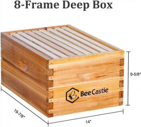 img 2 attached to Complete 8 Frame Beehive Kit With Fully-Coated Beeswax Frames And Foundation Sheet (2-Layer) For Optimal Beekeeping Performance