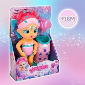 img 3 attached to 🧜 IMC Toys Bloopies Mermaids Magic Tail - Layla , Water Toy with Detachable Mermaid Tail, for Girls and Kids 18 Months and Older, Multi-Colored