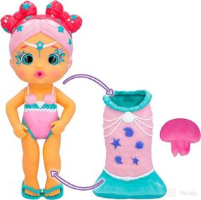 img 4 attached to 🧜 IMC Toys Bloopies Mermaids Magic Tail - Layla , Water Toy with Detachable Mermaid Tail, for Girls and Kids 18 Months and Older, Multi-Colored