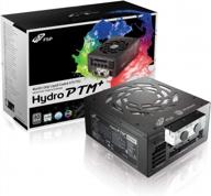 жидкостное охлаждение блока питания fsp hydro ptm+ 850вт с rgb-подсветкой, сертифицированный 80plus platinum, полностью модульный atx12v/eps12v для улучшенного seo. логотип