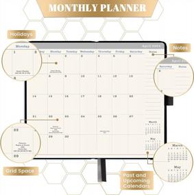img 2 attached to 2023-2025 Pocket Planner/Calendar - 3 Year Monthly Planner 2023-2025, Jan.2023 - Dec.2025, 6.2" × 4", 3 Year Monthly Planner With 63 Note Page, 2 Bookmarks, Pen Loop, Inner Pocket, Perfect Organizer For Purse - Black Bee