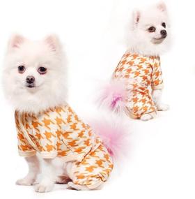 img 4 attached to Topkins Dog Pajamas: Cute Breathable Onesie for Small Dogs - Perfect Pet Pjs for Daily Indoor & Outdoor Comfort