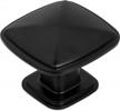 ilyapa black 1 1/4 square kitchen cabinet knobs - 10 pack of drawer handles hardware logo