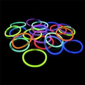 img 4 attached to Crown Display Halloween Glow Stick Bracelets In Bulk 1000 Pk - 8 Inch! Halloween Glow In The Dark Bracelets Halloween Party Supplies Glow In The Dark Light Up Bracelet For Kids Glow Party Decorations