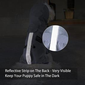 img 1 attached to YAODHAOD Dog Sun Clothing: Lightweight, Quick-Drying, Waterproof Jacket with Adjustable Hood, Reflective Stripes & Perforations for Puppies and Small Dogs