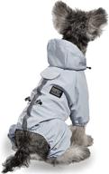 yaodhaod dog sun clothing: lightweight, quick-drying, waterproof jacket with adjustable hood, reflective stripes & perforations for puppies and small dogs логотип