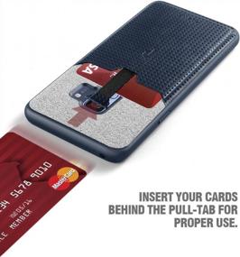 img 3 attached to Стильный и удобный футляр для кредитной карты Galaxy S9 из нубука и с дизайном на язычке