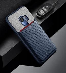 img 1 attached to Stylish And Convenient Galaxy S9 Credit Card Case With Nubuck Material And Pull-Tab Design