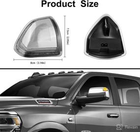 img 2 attached to Switchback Mirror Lights Turn Signal Light Left And Right LED Side Mirror Lamps Clear Cover Lens For 68302828AA 68302829AA Compatible With 2010-2018 Do Dge Ram 1500 2500 3500 4500 5500 (White/Yellow)