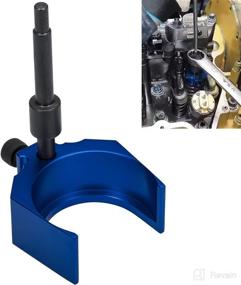 img 4 attached to Camoo Injector Height Adjustment Gauge Tool CAT Engine Tool 9U-7227: Perfect Fit for CAT 3406E, C-15 and C-16 (Blue) - Enhance Precision and Efficiency!