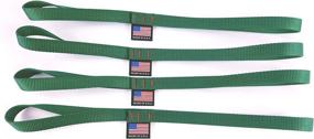 img 3 attached to 🌲 Soft Hook Tie Down Extenders - Forest Green (set of 4) by Chase Harper USA - 5/8-inch