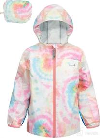 img 4 attached to Therm Kids Raincoat - Waterproof 🧥 Boys Girls Rain Jacket | Lightweight & Packable