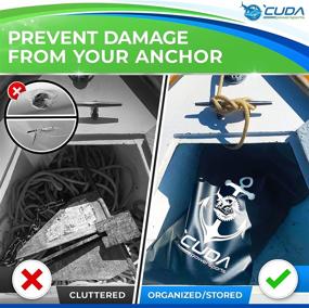 img 2 attached to Premium & Durable 'Cuda Boat Anchor Storage Bag - Versatile Nylon Storage Bags for Boat Accessories & Gear