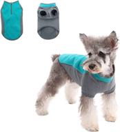 🐶 stretch fleece dog coat with zipper - warm winter vest clothing for small medium dogs - mazort pet apparel for cold weather логотип