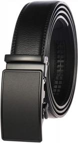 img 4 attached to Siepasa Men'S Genuine Dress Leather Belt, With Automatic Fashion Buckle, In Elegant Gift Box