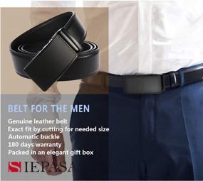 img 2 attached to Siepasa Men'S Genuine Dress Leather Belt, With Automatic Fashion Buckle, In Elegant Gift Box