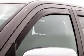 img 3 attached to Обновите свой Chevy Silverado 2015-2019 с помощью комплекта Auto Ventshade Ventvisor и Bug Shield в матовом черном цвете