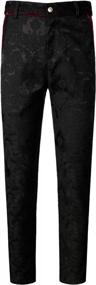 img 4 attached to VATPAVE мужские готические брюки косплей костюм брюки стимпанк викторианские брюки
