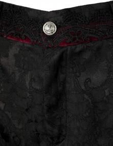 img 1 attached to VATPAVE мужские готические брюки косплей костюм брюки стимпанк викторианские брюки