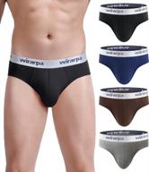 men's cotton stretch underwear support briefs - wirarpa multipack with wide waistband логотип