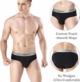 img 3 attached to Men'S Cotton Stretch Underwear Support Briefs - Wirarpa Multipack With Wide Waistband