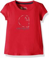 👶 carhartt baby girls' organic cotton short sleeve graphic tee t-shirt логотип