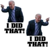 🤣 i did that biden stickers: 100pcs gas joe-biden funny decals - all me that's right & left! logo