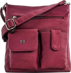img 4 attached to Purse King Concealed Carry Handbag Women's Handbags & Wallets ~ Shoulder Bags
