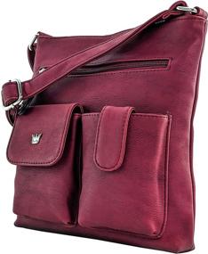 img 3 attached to Purse King Concealed Carry Handbag Women's Handbags & Wallets ~ Shoulder Bags