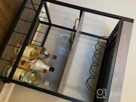 img 1 attached to Rustic Industrial Bar Cart - Haotian FKW56-HG Myra Mobile Kitchen Serving Trolley review by Jacob Sriubas