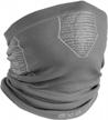 upf 50+ sun, wind & dust protection face mask neck gaiter - lightweight breathable logo