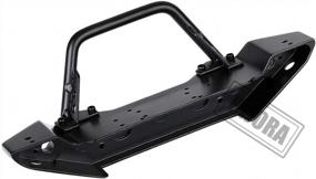 img 1 attached to INJORA RC Front Bumper Metal With LED Lights For 1/10 Crawler Axial SCX10 90046 SCX10 III AXI03007 TRX-4