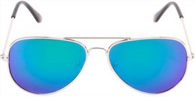 img 2 attached to UV-Protected Aviator Sunglasses For Kids Ages 2-9 - Creamily Stylish Shades For Boys And Girls