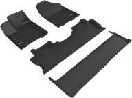 🚗 custom fit kagu rubber floor mat set for honda ridgeline - 3d maxpider l1hd08301509 - all-weather, black logo