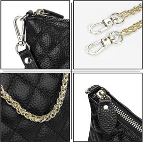 img 2 attached to YALUXE Clutch Wristlet Leather Shoulder Women's Handbags & Wallets via Wristlets