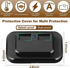img 1 attached to 12V USB Outlet with Panel Mount - Automotive USB Port Charger Multi-Port Switch Panel - Car 🔌 Socket Dual Power Charger, 12V 24V Quick Charger for Cars, Bus, ATV, RV, Boat, Truck - 3.1A (2 Pieces)
